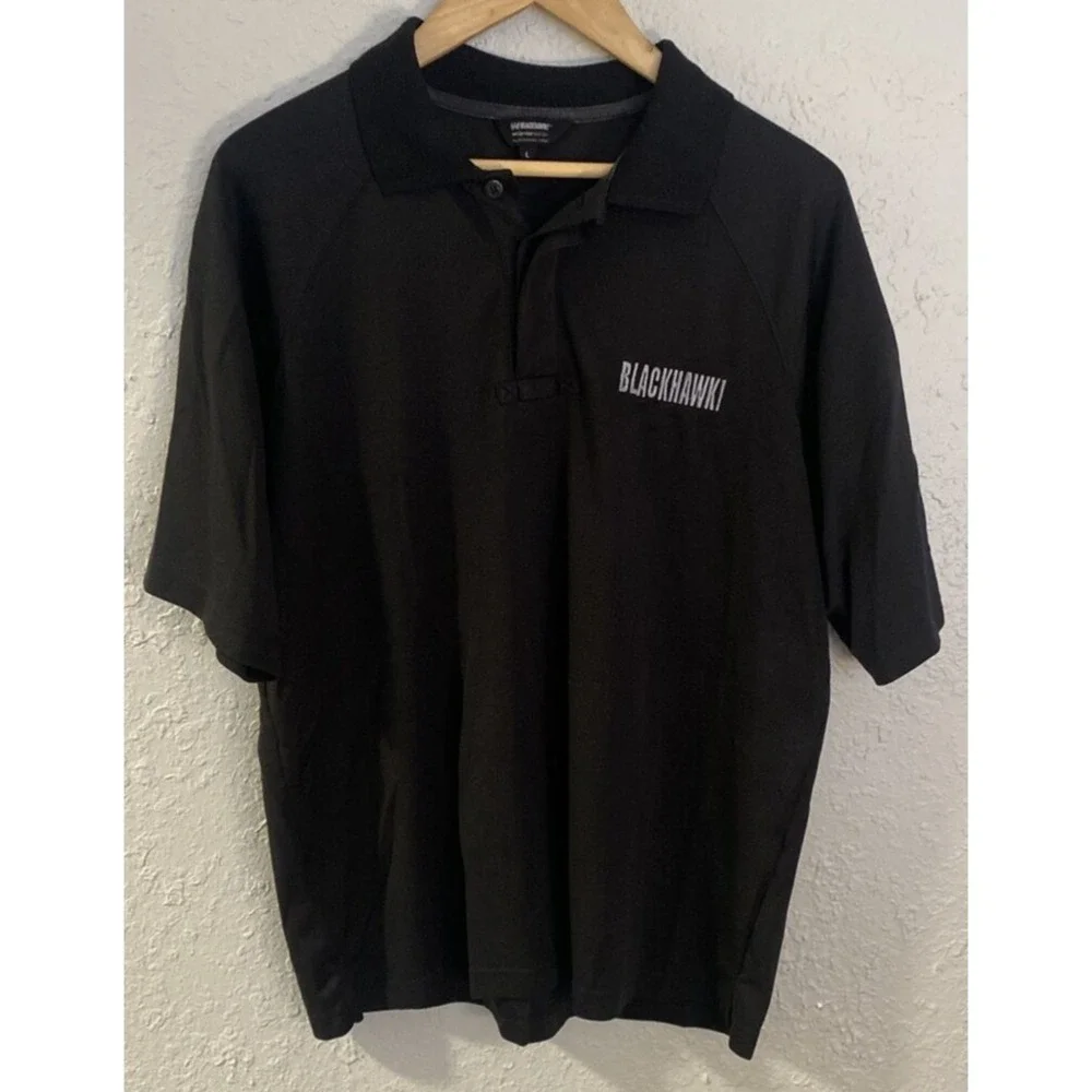 Blackhawk! Warrior‎ Wear Tactical Polo Shirt Large Black
